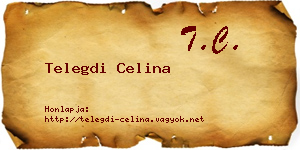 Telegdi Celina névjegykártya